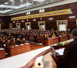 Nam Định: Ban Trị sự GHPGVN tỉnh tổ chức Hội nghị sinh hoạt Tăng sự