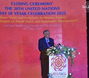 Bế mạc Đại lễ Vesak Liên Hiệp Quốc 2025, Trung Quốc đăng cai Đại lễ Vesak 2026