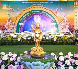 Ban Trị sự GHPGVN huyện Ý Yên long trọng tổ chức đại lễ Phật đản PL.2569- DL.2025