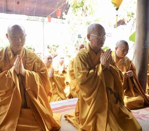 Giới đàn thượng Như hạ Sơn: Trang nghiêm cử hành lễ Cáo Yết Tổ và cung nghinh Tôn ảnh Đức Đệ nhị Pháp chủ GHPGVN