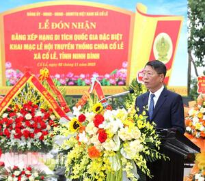 Lễ đón nhận Bằng xếp hạng Di tích quốc gia đặc biệt và khai mạc Lễ hội truyền thống Chùa Cổ Lễ năm 2025