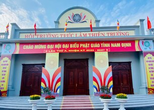 Nam Định: Rực rỡ cờ hoa chào mừng Đại hội đại biểu Phật giáo tỉnh Nam Định lần thứ X