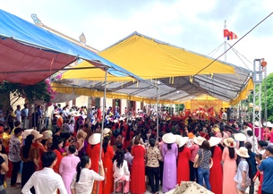 Nam Định: Không khí Phật đản tại ngôi chùa ở cực nam huyện Nghĩa Hưng