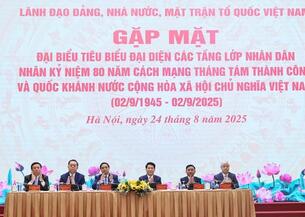 Chủ tịch nước và Thủ tướng Chính phủ gặp mặt 300 đại biểu tiêu biểu đại diện các tầng lớp nhân dân