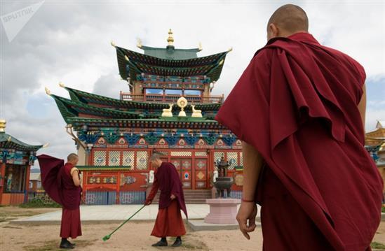 Khung cảnh tự viện ngôi chùa nơi có nhục thân Lạt Ma Dashi Dorzho tại Sibera
