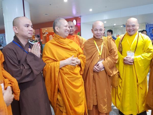 Hòa thượng Phra Brahmapundit - Đồng Chủ tịch ICDV cùng phái đoàn Thái Lan quang lâm