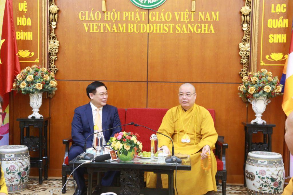 Hòa thượng Thích Thanh Nhiễu khẳng định, Trung ương Giáo hội Phật giáo Việt Nam luôn tin tưởng và sát cánh cùng Đảng bộ, chính quyền và nhân dân Thủ đô