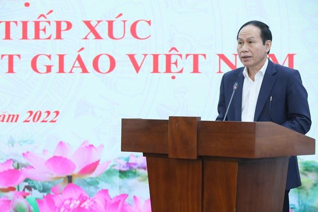 Phó Chủ tịch - Tổng Thư ký Lê Tiến Châu phát biểu tại Hội nghị.