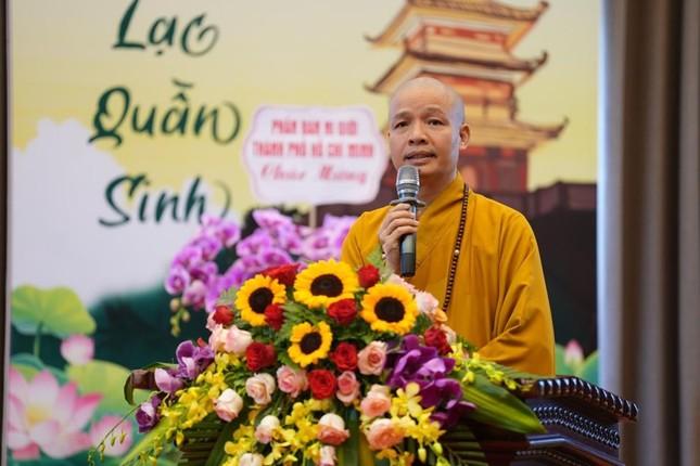 Thượng tọa Thích Minh Quang phát biểu tại lễ bế mạc Thượng tọa Thích Minh Quang phát biểu tại lễ bế mạc