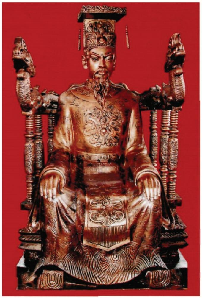 Tượng vua Trần Thái Tông - Ảnh: Sưu tầm