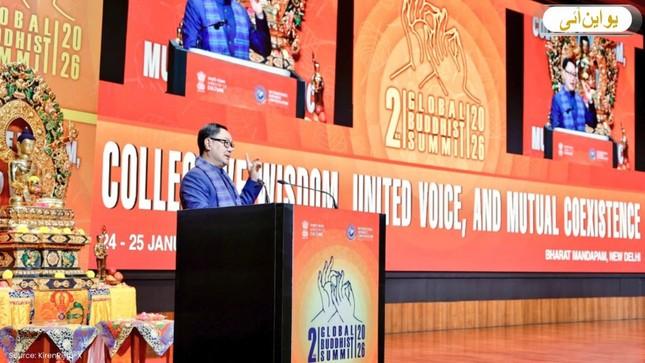 Bộ trưởng Các vấn đề nghị viện và vấn đề thiểu số Ấn Độ Kiren Rijiju phát biểu Bộ trưởng Các vấn đề nghị viện và vấn đề thiểu số Ấn Độ Kiren Rijiju phát biểu