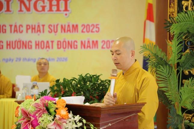 Đại đức Thích Tâm Thành báo cáo tổng kết Đại đức Thích Tâm Thành báo cáo tổng kết