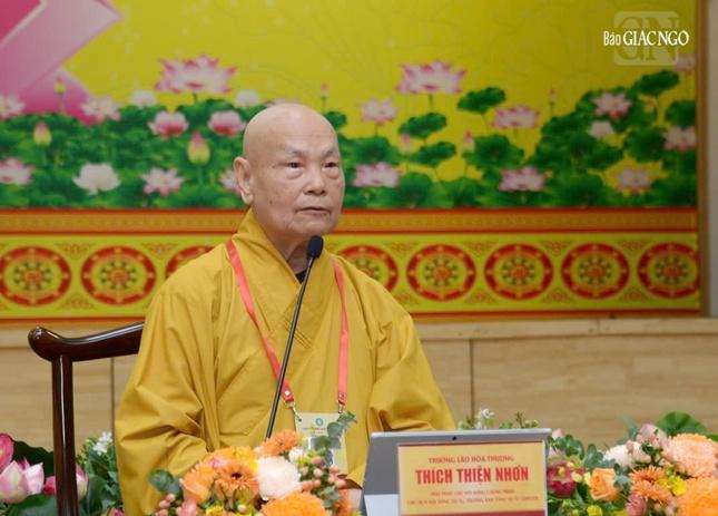 Trưởng lão Hòa thượng Chủ tịch Hội đồng Trị sự phát biểu khai mạc Trưởng lão Hòa thượng Chủ tịch Hội đồng Trị sự phát biểu khai mạc