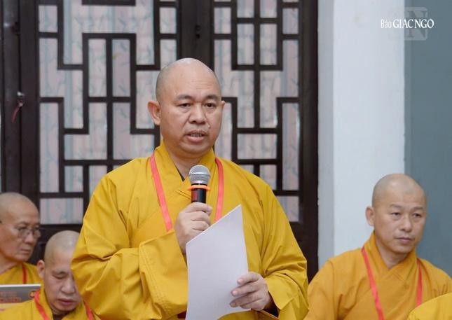 Thượng tọa Thích Đức Thiện báo cáo sơ kết hoạt động Phật sự 6 tháng đầu năm 2026 Thượng tọa Thích Đức Thiện báo cáo sơ kết hoạt động Phật sự 6 tháng đầu năm 2026