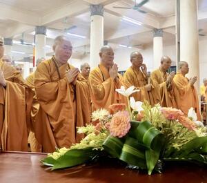 Ninh Bình: Ba Trường hạ Trúc Lâm Thiên Trường, Tây Lạc và Linh Ứng trang nghiêm lễ Tạ pháp
