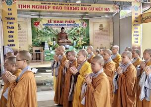 Ninh Bình: Ba trường hạ Chùa Đống Trúc, Trúc Lâm thiên Trường, Chùa Khánh Long trang nghiêm cử hành lễ tác pháp Hậu An cư Phật lịch 2570
