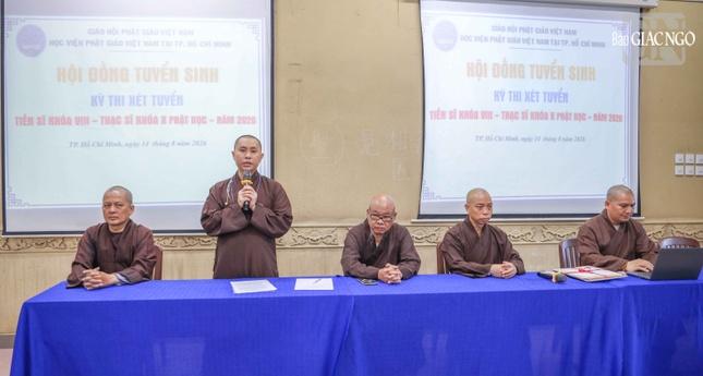 Đại đức Thích Giác Thọ phổ biến Nội quy kỳ thi Đại đức Thích Giác Thọ phổ biến Nội quy kỳ thi