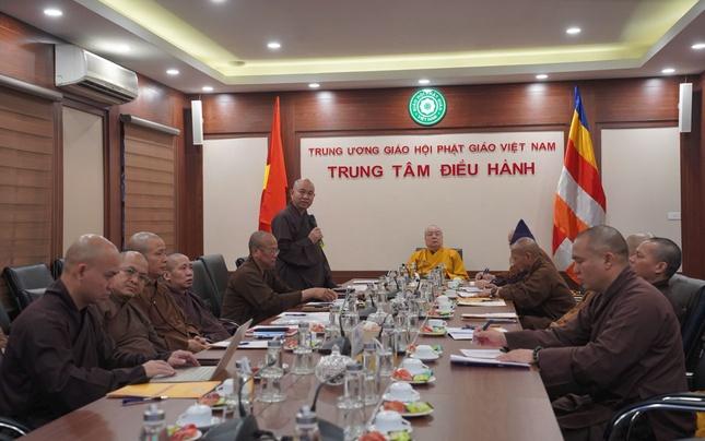 Quang cảnh buổi họp tại điểm cầu Văn phòng Trung ương GHPGVN - chùa Quán Sứ Quang cảnh buổi họp tại điểm cầu Văn phòng Trung ương GHPGVN - chùa Quán Sứ