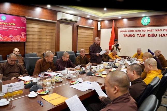 Chư tôn đức tại Văn phòng Trung ương GHPGVN - Ảnh: Cẩm Vân Chư tôn đức tại Văn phòng Trung ương GHPGVN - Ảnh: Cẩm Vân